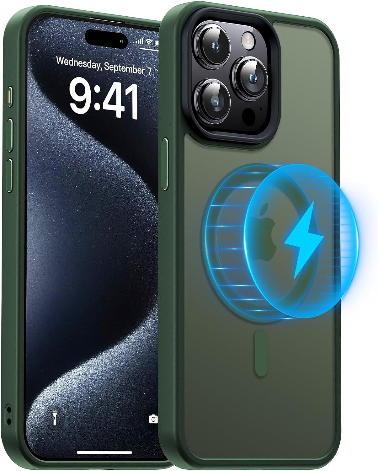iPhone 12-17 Pro Max MagSafe Shockproof Frosted Case